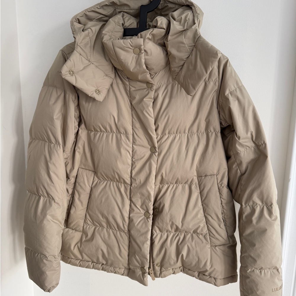 Lululemon Athletica Beige Puffer Jacket
